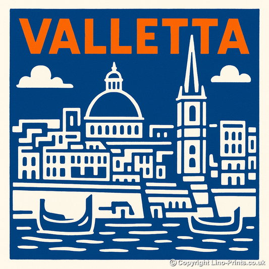 Cities Linoprint-Style Art (c65)