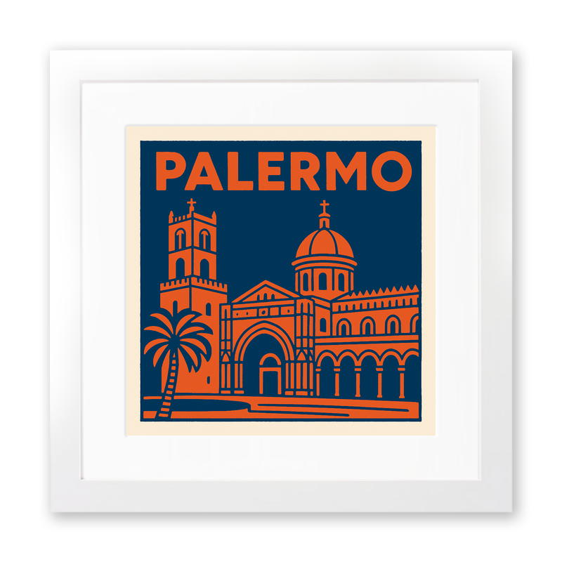 Cities Linoprint-Style Art (c125)
