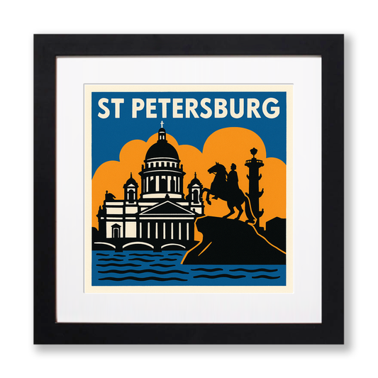 Cities Linoprint-Style Art (c84)