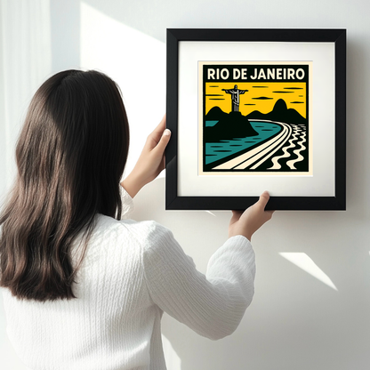 Cities Linoprint-Style Art (c106)