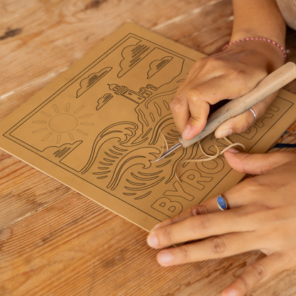 Cities Linoprint-Style Art (c223)