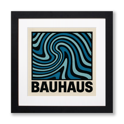 Bauhaus Design Linoprint-Style Art (c476)