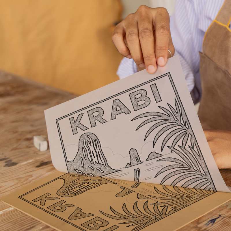 Cities Linoprint-Style Art (c171)