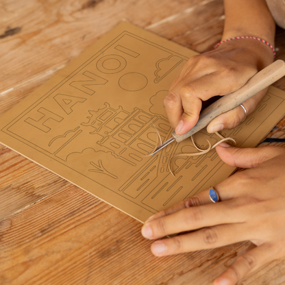 Cities Linoprint-Style Art (c187)