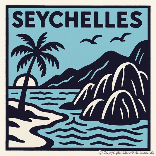 Cities Linoprint-Style Art (c91)