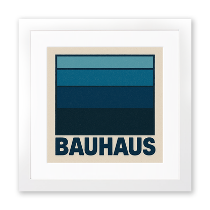 Bauhaus Design Linoprint-Style Art (c481)