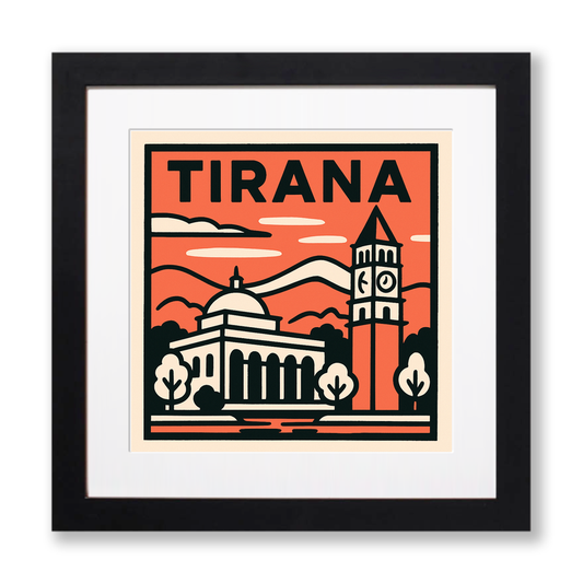 Cities Linoprint-Style Art (c71)