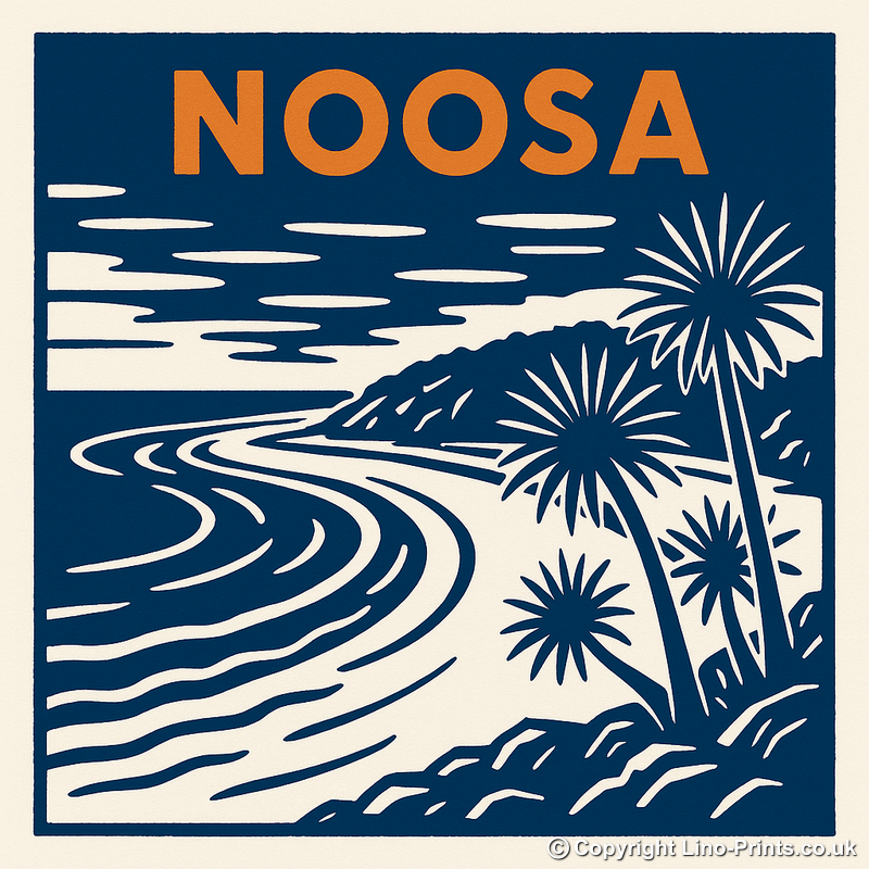 Cities Linoprint-Style Art (c129)