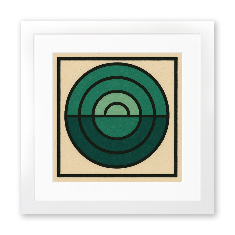 Bauhaus Design Linoprint-Style Art (c469)