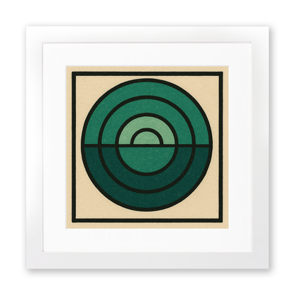 Bauhaus Design Linoprint-Style Art (c469)