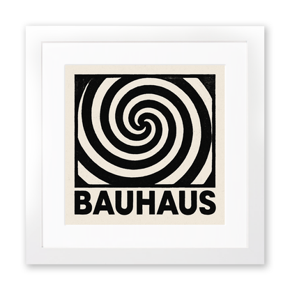 Bauhaus Design Linoprint-Style Art (c446)