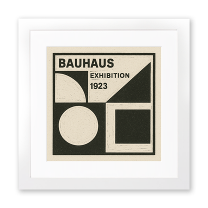 Bauhaus Design Linoprint-Style Art (c473)