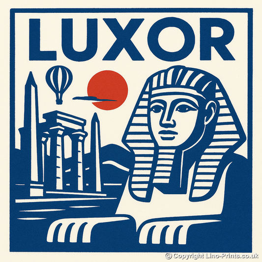 Cities Linoprint-Style Art (c156)