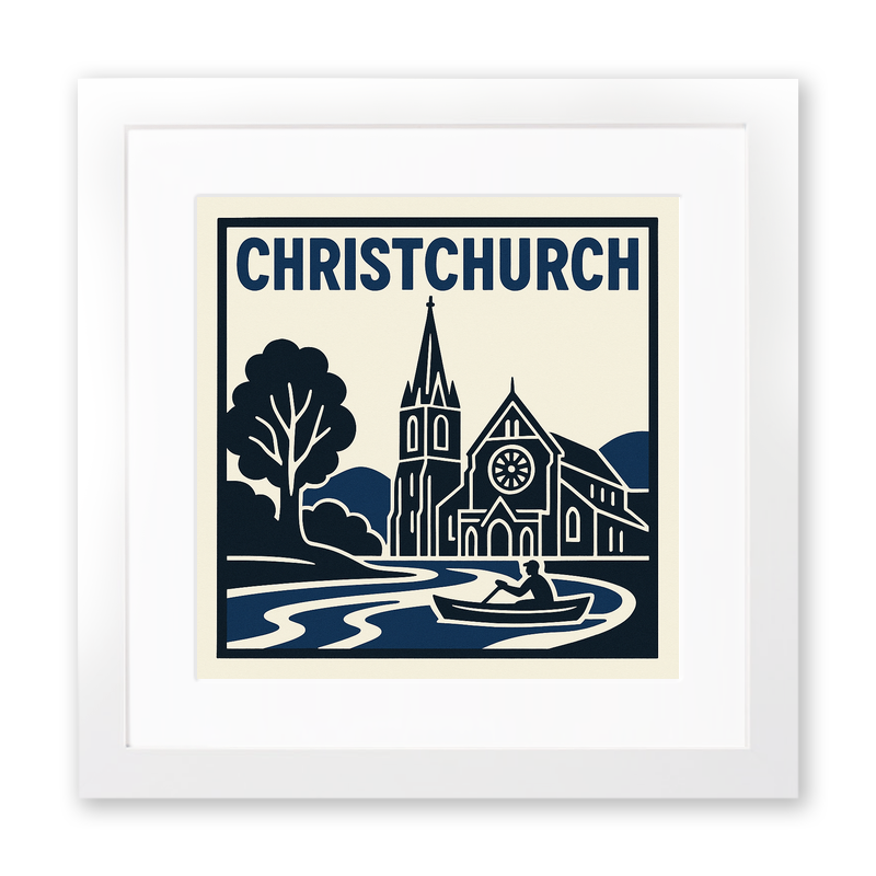 Cities Linoprint-Style Art (c211)