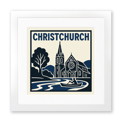 Cities Linoprint-Style Art (c211)