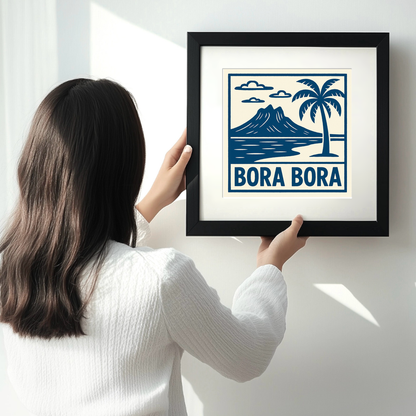 Cities Linoprint-Style Art (c231)