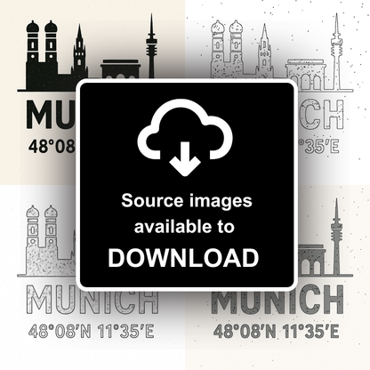 Place Coordinates Linoprint-Style Art (c254)