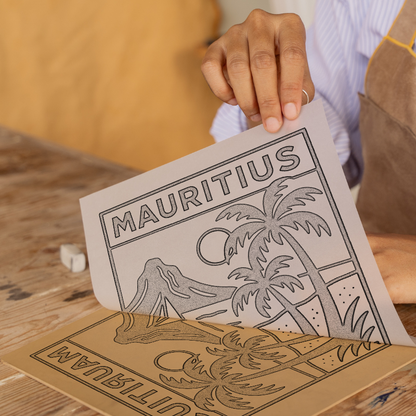 Cities Linoprint-Style Art (c150)