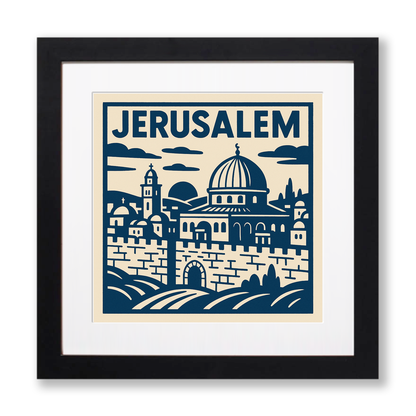 Cities Linoprint-Style Art (c174)