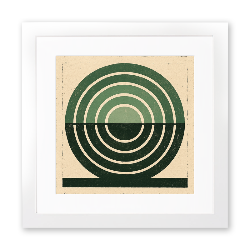 Bauhaus Design Linoprint-Style Art (c470)