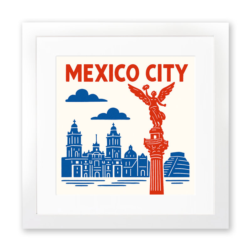 Cities Linoprint-Style Art (c146)