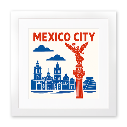 Cities Linoprint-Style Art (c146)