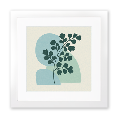 Flowers and Plants Linoprint-Style Art (c505)