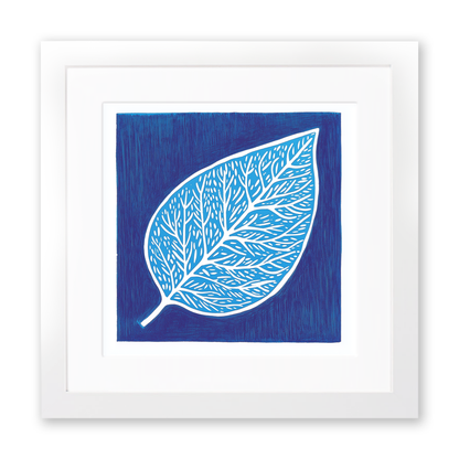 Single leaf Linoprint-Style Art (995-1)