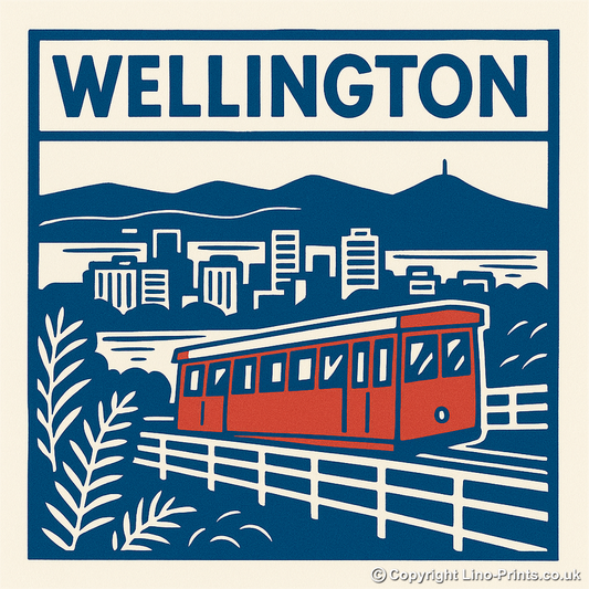 Cities Linoprint-Style Art (c55)