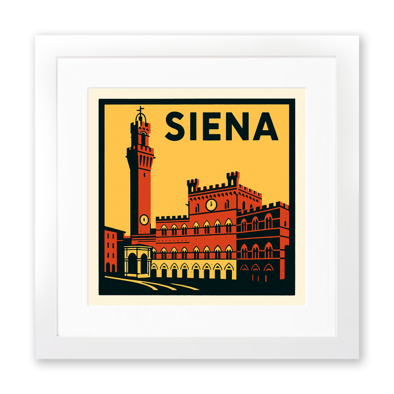 Cities Linoprint-Style Art (c88)