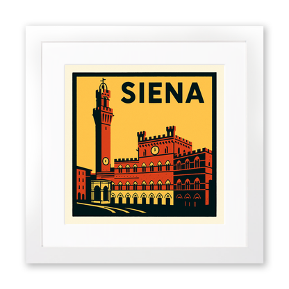 Cities Linoprint-Style Art (c88)