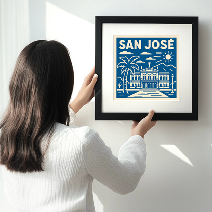 Cities Linoprint-Style Art (c99)