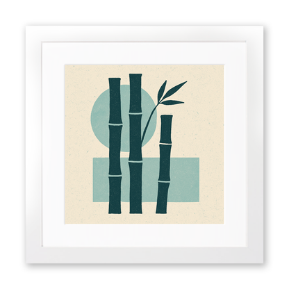 Flowers and Plants Linoprint-Style Art (c503)