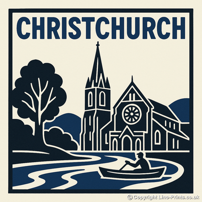 Cities Linoprint-Style Art (c211)