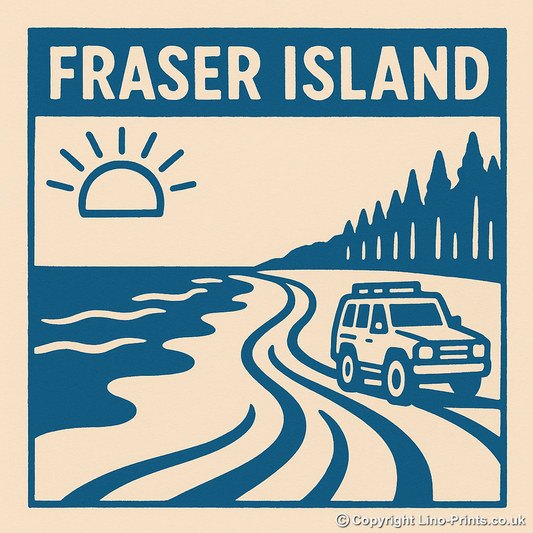 Cities Linoprint-Style Art (c194)