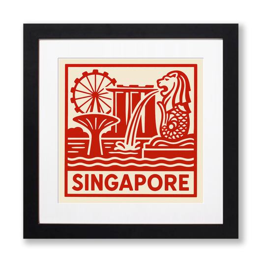 Cities Linoprint-Style Art (c87)