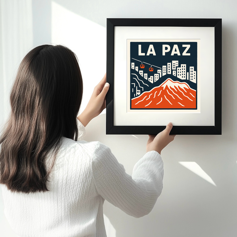 Cities Linoprint-Style Art (c166)
