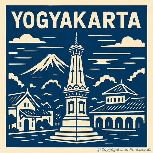 Cities Linoprint-Style Art (c50)