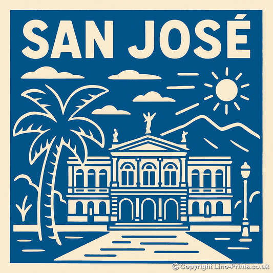 Cities Linoprint-Style Art (c99)