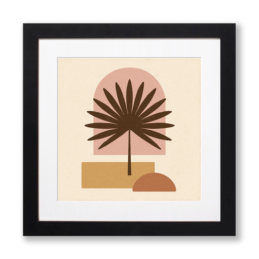 Flowers and Plants Linoprint-Style Art (c492)