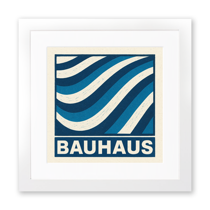 Bauhaus Design Linoprint-Style Art (c425)
