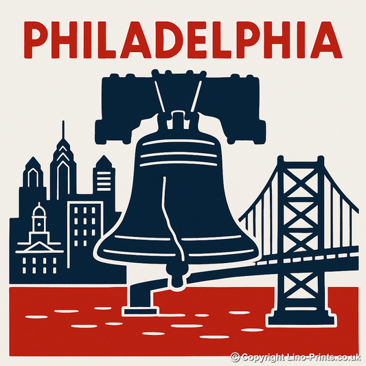 Cities Linoprint-Style Art (c118)