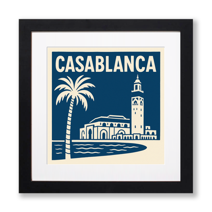 Cities Linoprint-Style Art (c217)