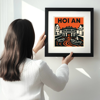 Cities Linoprint-Style Art (c182)