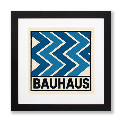 Bauhaus Design Linoprint-Style Art (c405)