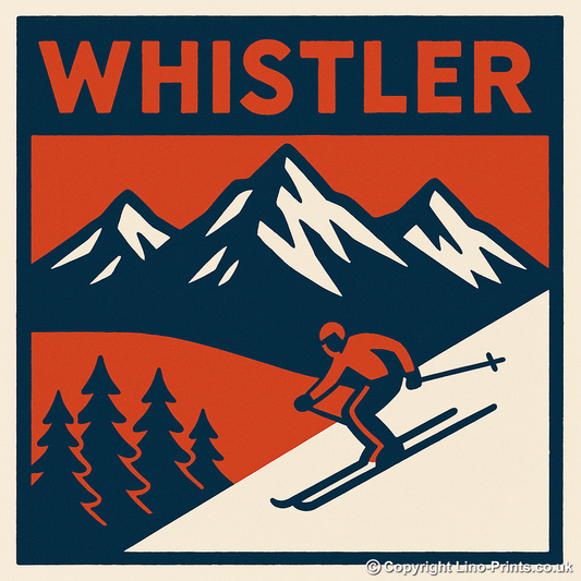 Cities Linoprint-Style Art (c54)