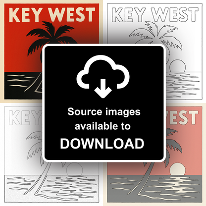 Cities Linoprint-Style Art (c173)