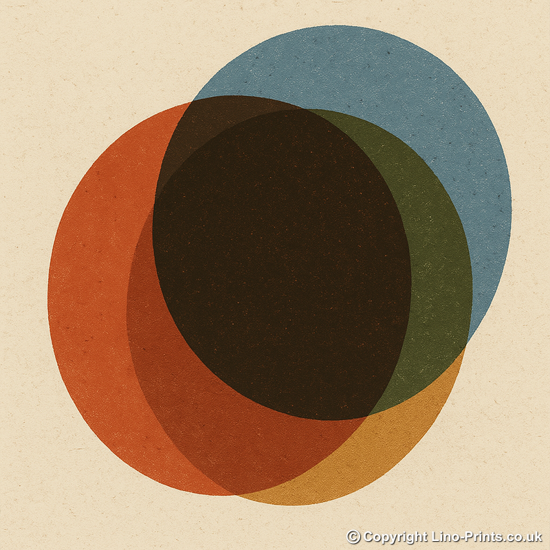 Bauhaus Design Linoprint-Style Art (c419)