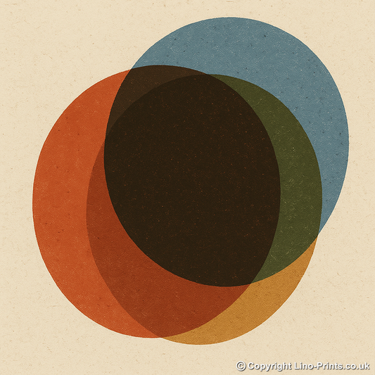 Bauhaus Design Linoprint-Style Art (c419)
