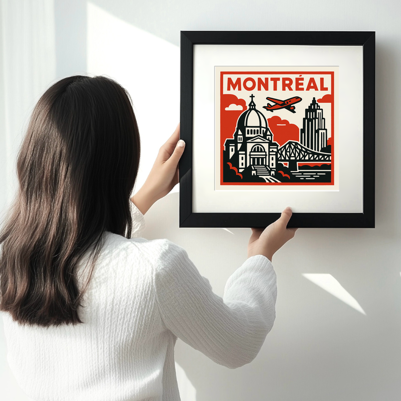 Cities Linoprint-Style Art (c142)